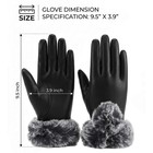 Women s Ladies Lambskin Leather Gloves Thermal Winter Warm Driving Soft Lining
