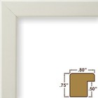 Craig Frames Colori 75  0 75 Inch Wide Modern Off-white Picture Frame