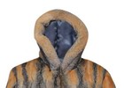 Men s Real Red Gray Fox Fur Bomber Jacket Coat Hooded Collar All Sizes Pre Sale