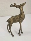 Vintage Brass Fawn Deer Figurine 6  X 4    Wildlife