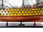 Hand-built Hms Victory Ship Model With Classic Hat     Exclusive Combo