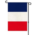 Garden Flag 12 X 18 Inch  French Yard Flag Double Sided Burlap Outdoor France