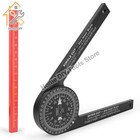 Woodworking Scale Mitre Saw Protractor 360   Angle Level With Pencil Carpenter An