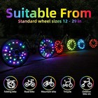 Led Bike Wheel Lights 2-tire Pack Bike Lights With Batteries Rainbow