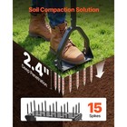 Uimoso Manual Lawn Aerator Tool With 15 Spikes For Compact Soil  9 2 In Design