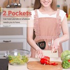 2 Pcs Adjustable Kitchen Apron Cooking Apron For Women For Men With Pockets