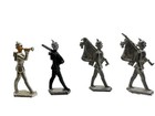 Vintage Lead Toy Soldiers Lot Of 10 Miniature Marching Band Army Figures 1 5   