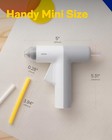 Hoto Cordless Hot Glue Gun  Mini  30s Fast Heat  Smart Off  Anti-drip