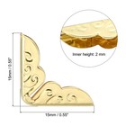 15mm Metal Book Corners  80pcs Photo Corners Book Corners  Gold Tone