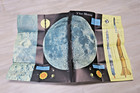Vintage Map Of The Moon   Map Of The Planets        Rand Mcnally   1958  1st Edition