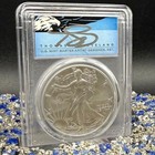 2022  1 Silver Eagle Pcgs Ms70 Fdoi Thomas Cleveland Signed Pristine Pop 420