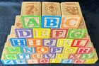 Developmental Wood Learning Blocks  Building Toy  Children  1 75  X 1 75  33pcs