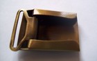 Solid Brass  Small Belt Buckle Antique Finish - Horse Head  Animal Design