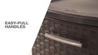 3 Drawer Wide Weave Tower Plastic  Espresso