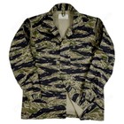 Vietnam War Us Army  Tcu Tiger Stripe Camo Jacket Coat Cotton Size L