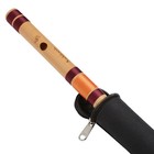 Punam Flutes C Natural Medium Bamboo Bansuri Flute 19 5 Inches With Cover