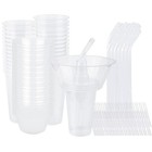 Potomac Collection Snack And Drink Cup  30 Sets Disposable 7 Inches  Clear 