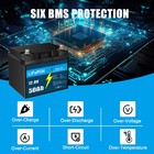 4 Pack 12v 50ah Lifepo4 Lithium Battery  Deep Cycle  Perfect For Rv  Golf Cart
