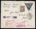 Latvia Cover From Riga By Air Mail 1925 To Geneve Switzerland
