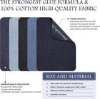 King Mountain Iron-on Repair Patch 20 Pcs Denim-3 x4-1 4   Five Color 