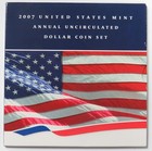 2007 Silver United States Mint Annual Uncirculated Dollar Coin Set