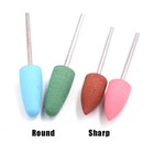 2 35mm Shank Silicone Grinding Head Dental Jade Polishing Tool Rubber Grinder