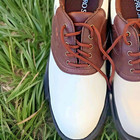 Pro Select Golf Shoes Brown White Leather  Mens Size 8 5