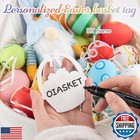 Oiasket Personalized Easter Basket For Toddler  Woven Baby Easter Gifts Baske