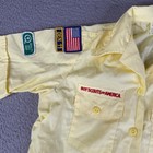 Vtg Bsa Shirt Blouse M  10-12 Den Leader Boy Scouts Of America Patches Uniform