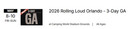 Rolling Loud 2026 3-day Ga Ticket Orlando Camping World Stadium Grounds May 8-10