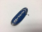 Vintage 1950s Schwinn Spitfire Bicycle Headbadge Blue Hornet Original 