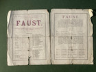 Antique 1886 Henry Irving Faust Theatre Programme Lyceum Theatre Ellen Terry