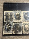 Us Stamps Scott  182 156 1   Franklin Fancy Cancel Lot