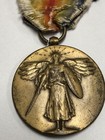 Antique Wwi Us Victory Medal With Two Bars Meuse-argonne And Defensive Sector