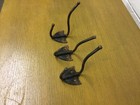 Lot Of 3 Swivel Metal Hooks Art Deco Vintage Antique 4    Long Nice Find  