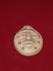 Vintage Round Clay Ocarina Flute Musical Instrument With Human Face Design 