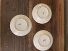 3 Vintage antique Blue Willow Porcelain Toy Rimmed Plates - Japan