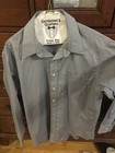 Vintage Christian Dior Mens Long Sleeve Shirt Size L Grey