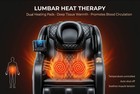 Zero Gravity Shiatsu Massage Chair Full Body Heated Foot Roller Bluetooth Black