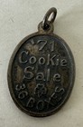 Vtg 70   s Girl Scout Cookies Sterling Silver Pendant 1971    i Did It    36 Boxes