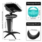Shampoo Bowl Abs Sink Hair Wash Salon Spa Beauty Barber Shop Equipment
