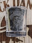 Jack Daniels Frank Sinatra Century Etched Shot Glass- 2 2oz  Double Shot
