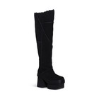 Ugg New Heights Platform Xtra Black Suede Zip Women s Boots Size Us 7 uk 5 New