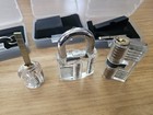 3 Clear Locks For Locksmith Training With Cases And Keys