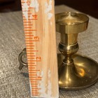Vintage Solid Brass Taper Candle Holder   Made In India   Single Candlestick