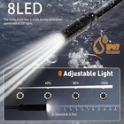 2m 5m Handheld Endoscope  1080p Hd 4 3  Screen  8mm Industrial Inspection Camera