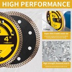 4  Super Thin Diamond Saw Blade Tile ceramic Cutting Grinding Disc Wet dry 2pcs