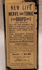 Hubbard New Life Drops Antique Veterinarian Medicine Original Label Roslindale 