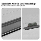 N Scale Display Case With Track Clear Showcase Compact For Desks  Collectors