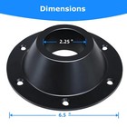 Jyincped 2 Pack Rv Table Base Mount camper Aluminum Black - 2 